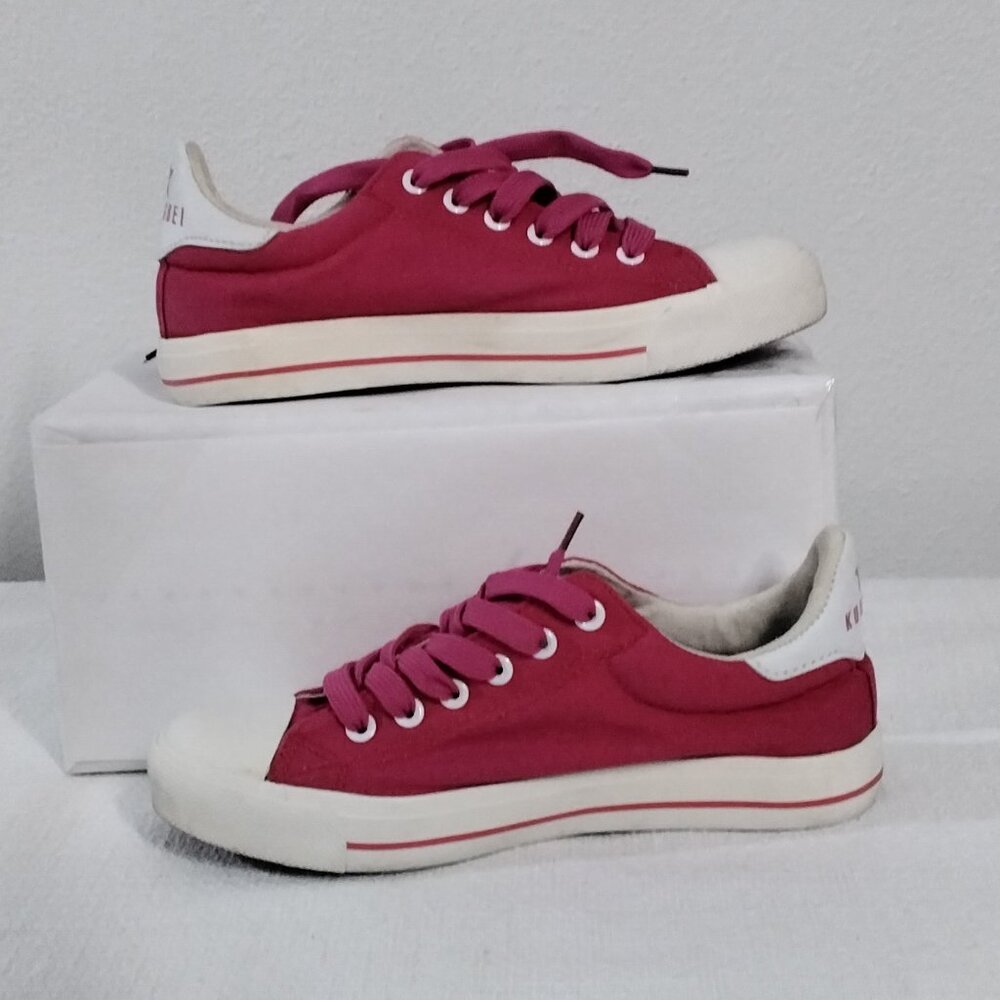 kuan bei Women Sneakers Canvas Size 7.5 Fushia Size 38 Europe - Picture 15 of 16